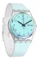 Reloj Swatch Mujer Celeste Ultraciel Ge713 Malla Silicona Wr