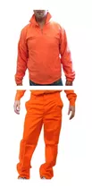 Buzo Polar Naranja Mas Pantalon Naranja
