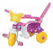 Velotrol Triciclo Motoquinha Butterfly Com Luz Aro Haste