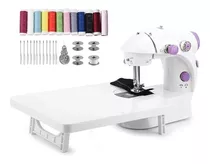 Máquina De Coser Portátil C/ Extensión De Mesa Pedal Gadnic Color Blanco