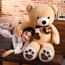 Urso Pelúcia Gigante 1metro E 40cm Teddy Bear (cheio)