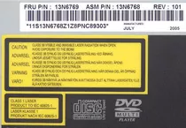 Ibm Lenovo Thinkpad Cd-rw / Dvd Combo Fru 13n6769 Zzf