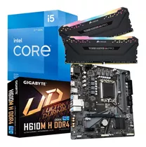 Combo Actualizacion Pc Intel I5 12400f + Mother + 16gb Rgb