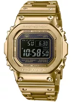 Reloj Casio G-shock Solar Gmwb5000gd9cr Original E-watch Color De La Correa Dorado Color Del Bisel Dorado Color Del Fondo Negro