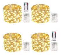 4 Pancas De 43 Pies 100 Led Fairy Lights Battery Operated Co