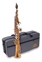 Saxofone Soprano Dominante Dourado C/ Kit Limpeza E Semicase