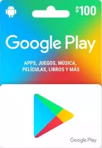 Cartão Google Play 100 (código Digital)