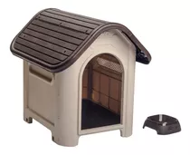 Casa Para Perro Raza Medianas Mq + Plato Perro Marca Mq