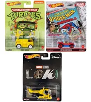Lote 3 Minis Hot Wheels Thanoscopter Party Wegon Spider Car