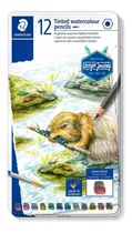 Lápiz Acuarela Teñido Staedtler 12 Colores