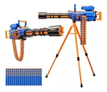 Lançador Lança 72 Dardo Rifle Brinquedo Motorizado Com Tripé