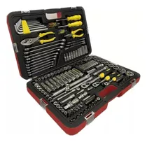 Set Caja De Herramientas Stanley Racing 150 Pzs Puntas Tubos