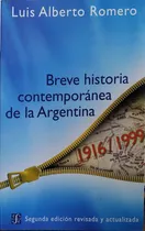 Breve Historia Contemporánea De La Argentina. Romero