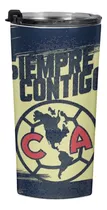 Termo Club America Siempre Contigo Azul Y Crema Capa Doble R