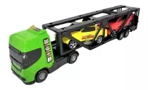 Caminhão De Brinquedo Mini Cegonheiro C/ 2 Carros - Bs Toys