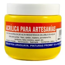 Pintura Acrílica Artesanías 200 Cc Promet - Varios Colores