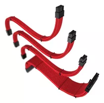 Kit Cabo Sleeved | Rise Mode | Vermelho 110v/220v