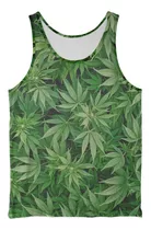 Musculosa Cannabis Marihuana, Full Print 