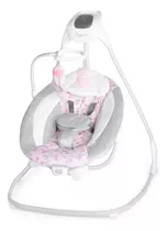Silla Mecedora Para Bebé Ingenuity Compact Soothing Swing Eléctrica Cassidy Gris/rosa Claro
