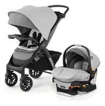 Carriola De Paseo Chicco Bravo Le Trío Travel System Driftwood Con Chasis Color Negro