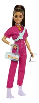 Boneca Barbie Em Macacão Rosa Acessórios O Filme Mattel