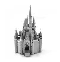 Diy Kits De Metal Modelo 3d Puzzle Cinderela Castelo Montado