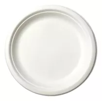 Plato Desechable Blanco Biodegradable 15cm Pack 100 Unidades