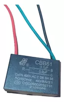 Capacitor 0.7+0.9uf Para Ventilador De Teto Ventisol 220v 