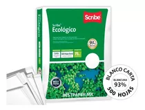 Resma Scribe Ecologico Carta Bond De 500 Hojas De 75g Blanco De 500 Unidades Por Pack
