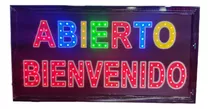 Avisos Letreros Fijos Led Abierto Somos Tienda Física 