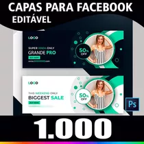  1.000 Capas Banners Editáveis P/ Facebook Em Psd