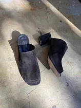 Zapatos Suecos Ay Not Dead Negro Boca De Pez Taco Mediano