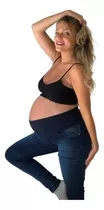 Jean Coupon Embarazada Con Faja Futura Mama 