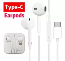 Auriculares Earpods Manos Libres Usb-c Tipo C Calidad A+ ® Color Blanco