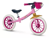 Balance Bike Sem Pedal Princesas Aro 12 Nathor Sem Rodinhas