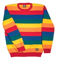 Buzo Sweater Rayado Lgbt Tejido Unisex