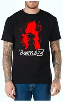 Remera Dragon Ball Z Goku Silueta Anime/manga - Full Vinil