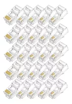 25x Conector Rj45 Cat6 Macho Tomada De Rede Lan Internet