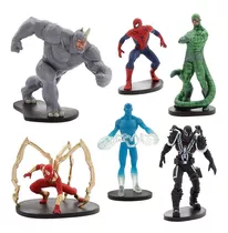 Set Figuras X 6  Spiderman  (10 Cm) A1437