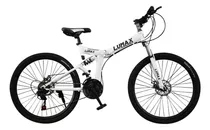 Bicicleta Montaña Plegable Rod. 26 Lumax Oferta Color Blanco