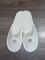 50 Pantuflas Descartables Spa Estampadas Y Embolsadas