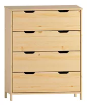 Comoda Cajonera 4 Cajones Madera Mueble Dormitorio Lf Lcm