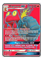 Carta Pokémon Magcargo Gx Full Art Trovões Perdidos