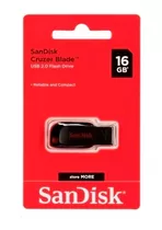 Pendrive Sandisk 16gb Cruzer Blade Usb 2.0 Original Lacrado