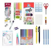 Set Útiles Escolares Primaria Secundaria Kit Completo X 46