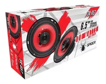 Juego De Bocinas 6.5 PLG. 300w Maximo 2 Vias Spider Sr657 Color Rojo