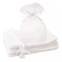 Kit 100 Un Saco Organza Saquinho 20x30 Branco Atacado