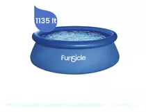 Pileta Inflable Redonda Funsicle 1135 Lts Circular Premium Color Azul