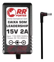 Fonte Carregador 15v 2a Para Caixa De Som Leadership 435