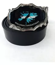 Cinto De Cuero Malvinas Argentinas Argentina